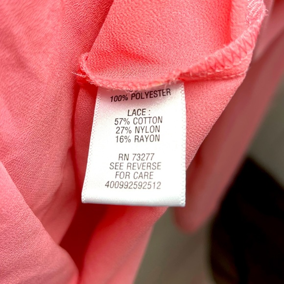 Candie’s Coral Button Blouse - Medium - Picture 12 of 12